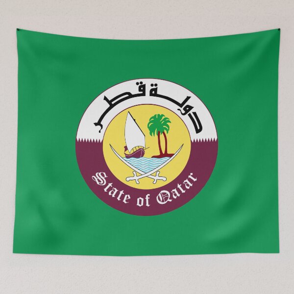 Item preview, national emblem seal of Qatar designed and sold by ak7sailor.