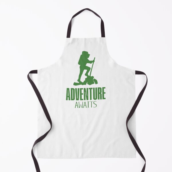 Item preview, Adventure awaits solo green hiking explorer designed and sold by Rhubarb-Custard.