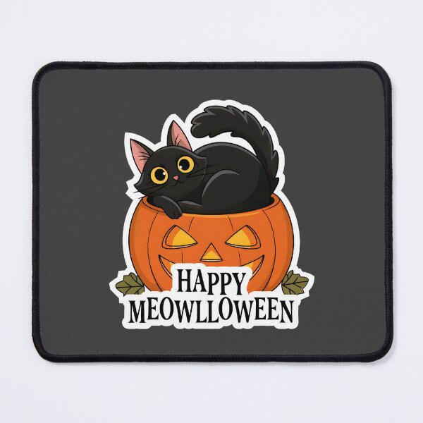 Item preview, Happy Meowlloween designed and sold by BaffledSnout.
