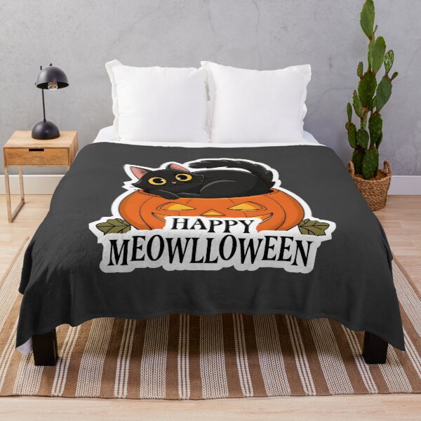 Item preview, Happy Meowlloween designed and sold by BaffledSnout.