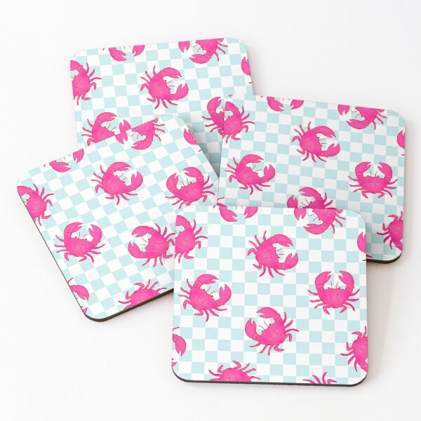 Item preview, Crabs and Checkered pink and light blue designed and sold by DafneDStudio.