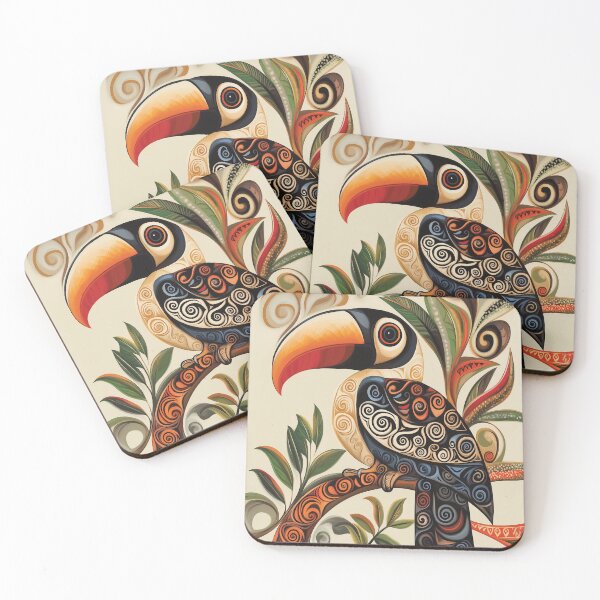Item preview, Detailed Graphic Design of a Majestic Bird with a Vibrant Floral Pattern. designed and sold by HEMRO.