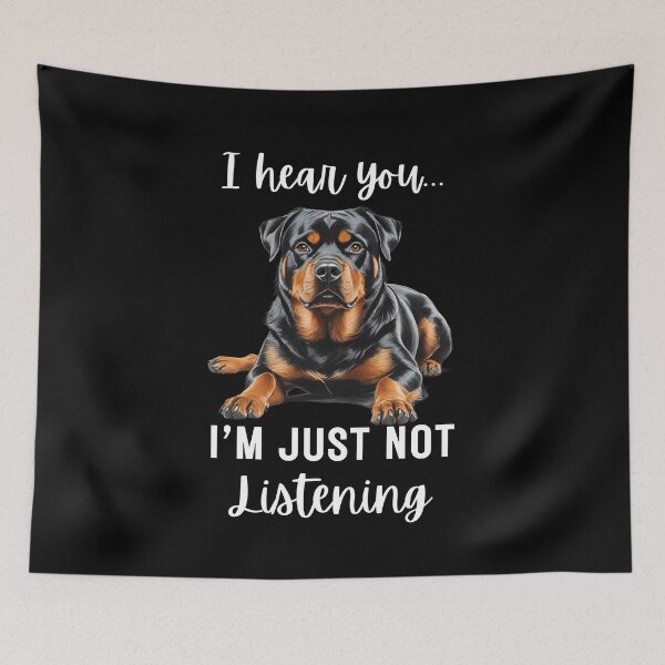 Item preview, Funny Stubborn Rottweiler Dog Quote – “I Hear You, I’m Just Not Listening” designed and sold by Fredster1966.