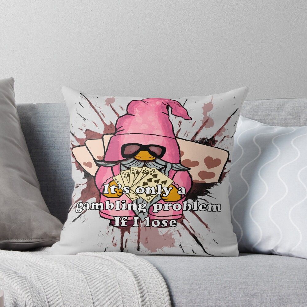 Gnome Gambling Pillow