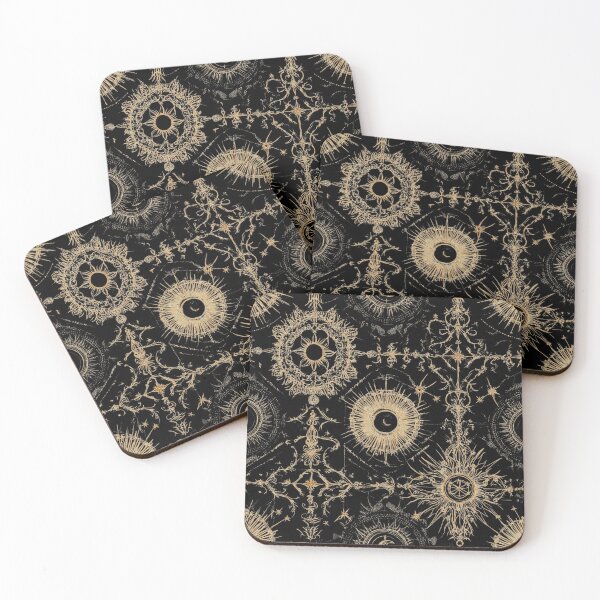 Item preview, Celestial Objects Gold Sun Moon and Stars designed and sold by LabMandala.