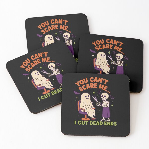 Item preview, You Can’t Scare Me I Cut Dead Ends | Funny Halloween Hairstylist & Barber T-Shirt designed and sold by Zippitydodads.