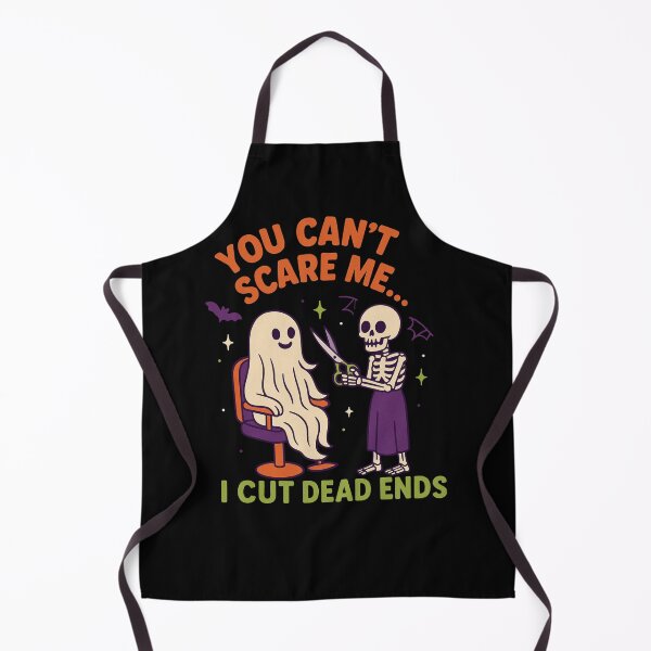 Item preview, You Can’t Scare Me I Cut Dead Ends | Funny Halloween Hairstylist & Barber T-Shirt designed and sold by Zippitydodads.