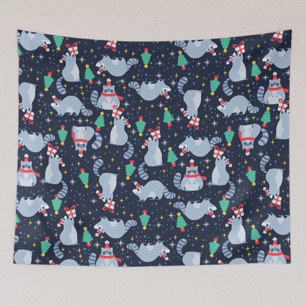 Item preview, ugly christmas raccoon santa claus xmas tree designed and sold by Gossip Rag.