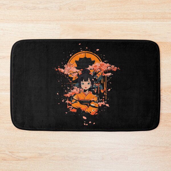 Item preview, Geisha in front of a pagode with sakura designed and sold by MaveArts.