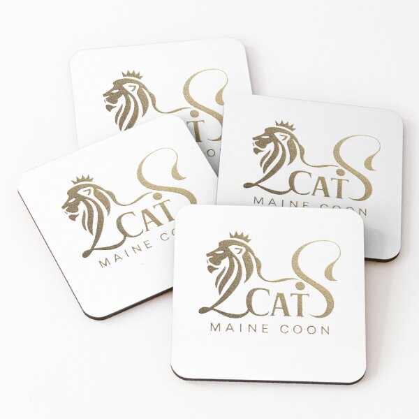 Item preview, Royal Maine Coon Logo – Elegant Cat Design designed and sold by Honey & Sarcasm .