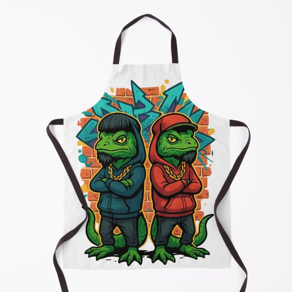 Item preview, Lizard Graffiti Duo in Hoodies designed and sold by FunnySignalStudio.
