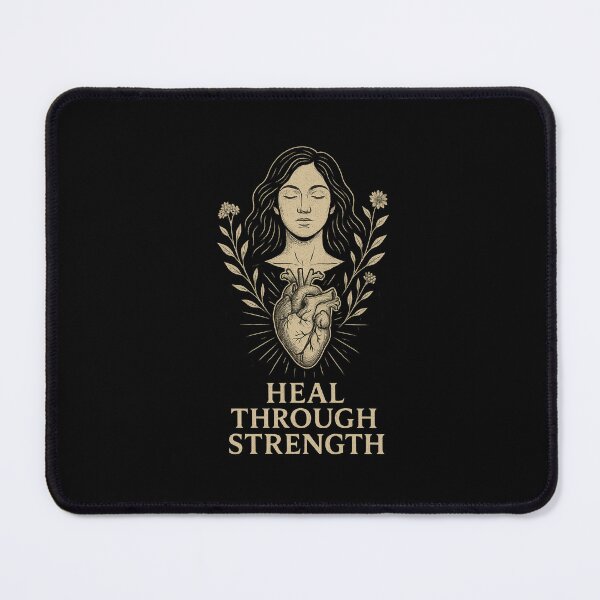 Item preview, Heal Through Strength – Spiritual Healing Art Design designed and sold by FRACTARA.