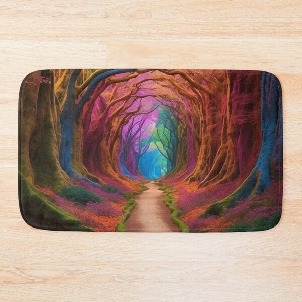 Item preview, Surreal Forest Road Artwork with Dreamlike Colors Inspired by Salvador Dali designed and sold by BestDetailer.