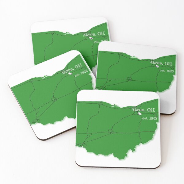 Item preview, Akron, OH [Green] designed and sold by PhilbonianDezin.