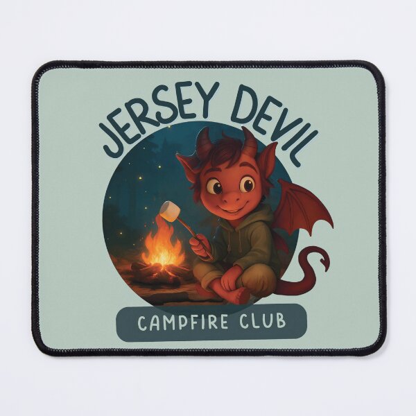 Item preview, Cute Jersey Devil Cryptid – Campfire Club Design designed and sold by designs_by_s2.