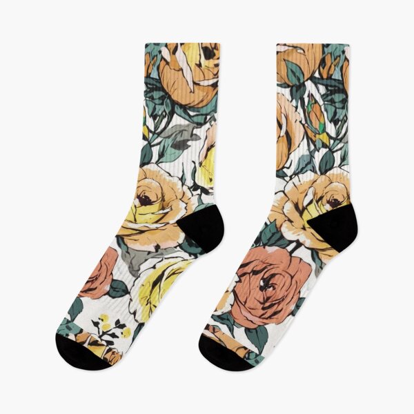 Item preview, beautiful orange and yellow roses designed and sold by Nice-patterns.