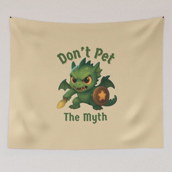 Item preview, Don’t Pet the Myth – Cute Chupacabra Cryptid Defender  designed and sold by designs_by_s2.