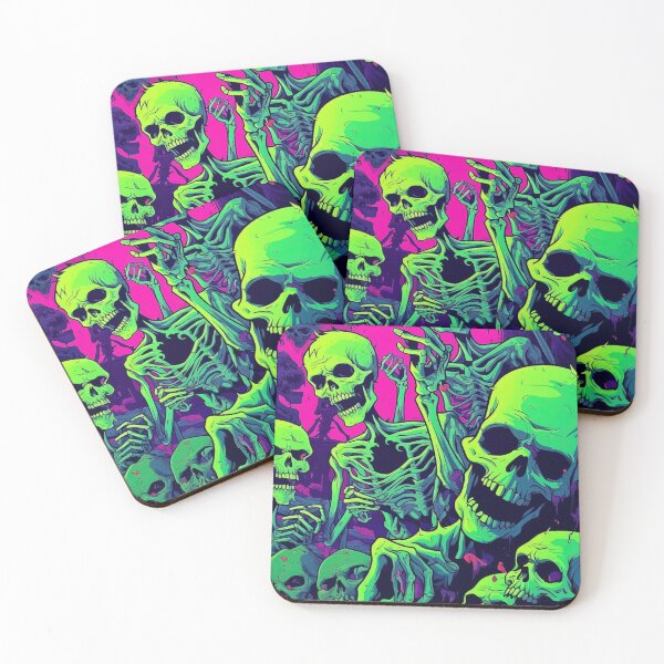 Item preview, Creepy Cartoon Skeleton Warriors in Retro He-Man Inspired Fantasy Art Style designed and sold by BestDetailer.
