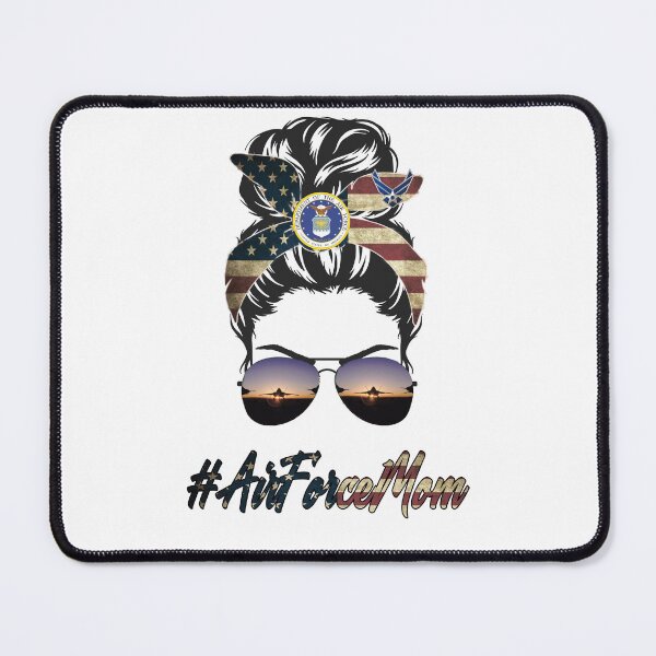 Item preview, # Air Force Mom Messy Bun designed and sold by butterflykissss.