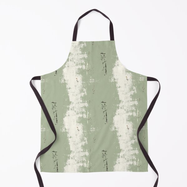 Item preview, Japandi and wabi sabi inspired sage rustic pattern with vintage writing designed and sold by filigreedigital.