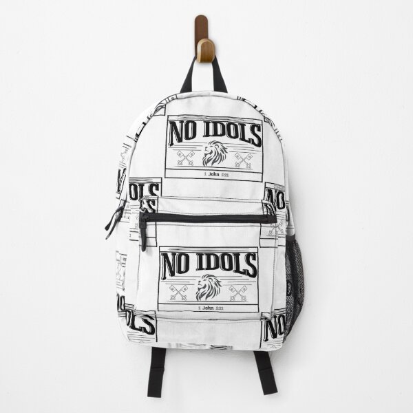Item preview, Simple Version "NO IDOLS" Christian Scriptural Shirt - in black& grey designed and sold by Holy Coast Threads (Formerly ChristianFlower).