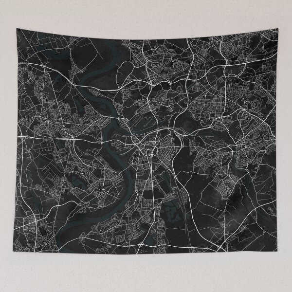 Item preview, Duisburg City Map Germany - Dark designed and sold by deMAP.