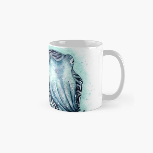 Cuttlefish Watercolor Classic Mug