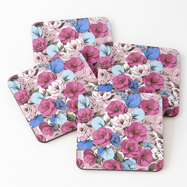 Item preview,  Pink flower pattern designed and sold by Nice-patterns.