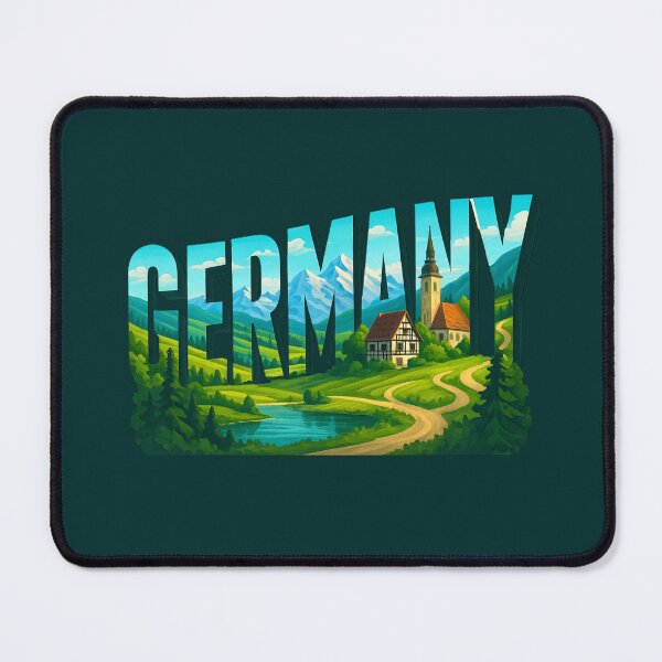 Item preview, Germany - Bavarian Alps & Countryside Typography Art designed and sold by Myra365Art.