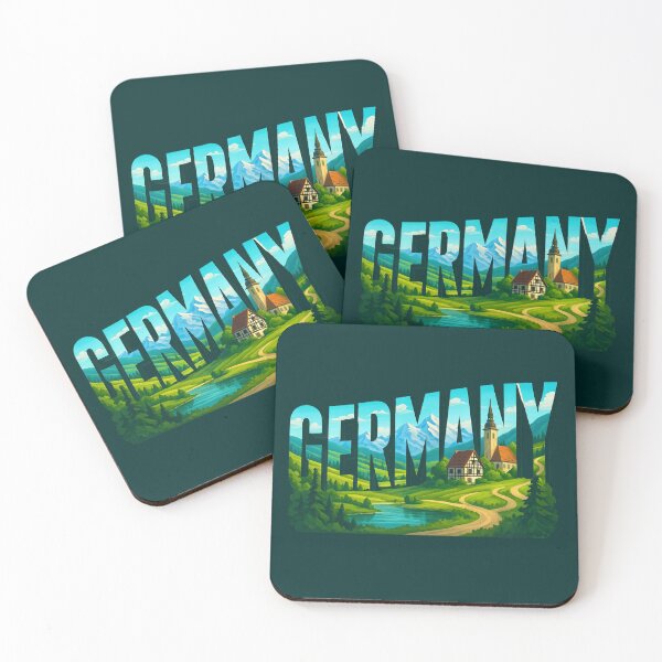 Item preview, Germany - Bavarian Alps & Countryside Typography Art designed and sold by Myra365Art.