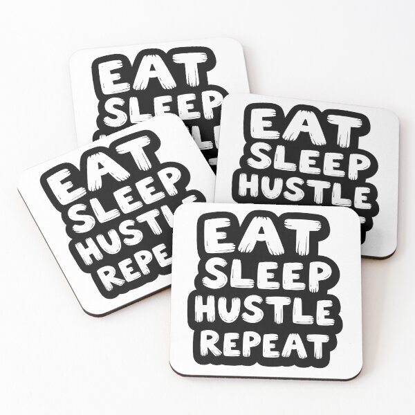 Item preview, Eat Sleep Hustle Repeat designed and sold by Fab-Haven.