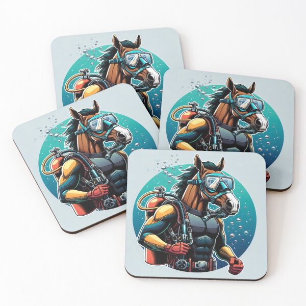 Item preview, Scuba Horse With Background designed and sold by WhatevrWrksMrch.