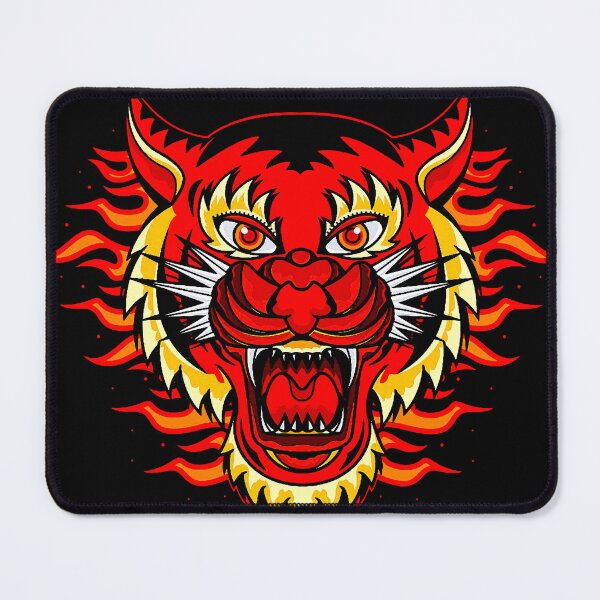 Item preview, Vintage Flaming Tiger designed and sold by ViaARTfactory.