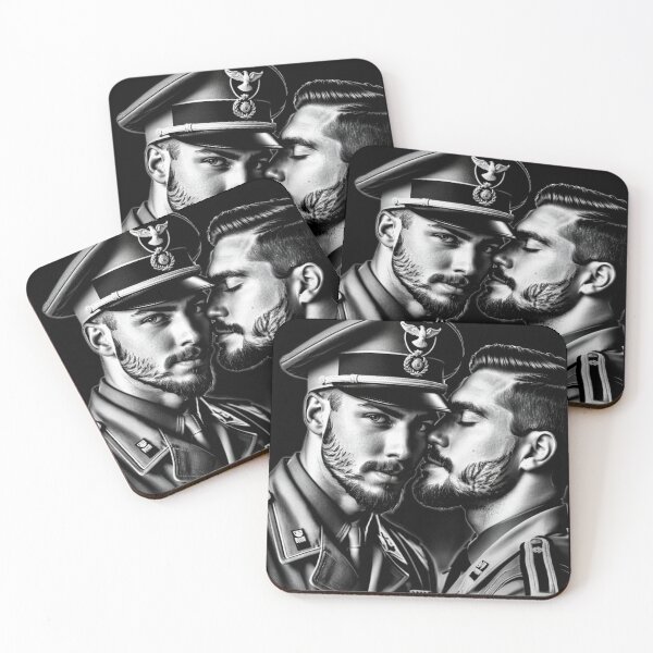 Item preview, Stand To Attention Military Gay Pride Graphic Design designed and sold by ItsAKinkThing.