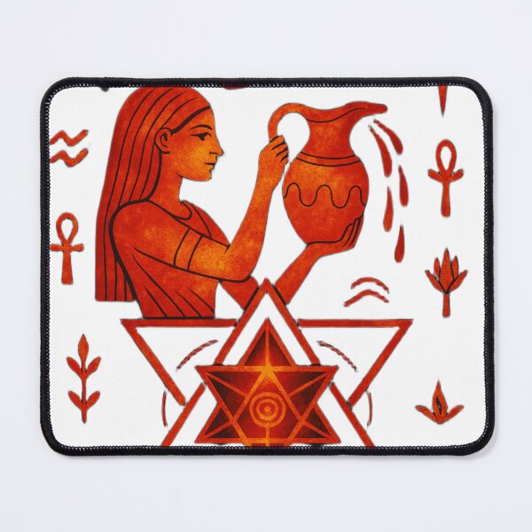 Item preview, Aquarius NUR Frequency Sacred Zodiac – Visionary Cosmic Energy Art designed and sold by NUR.