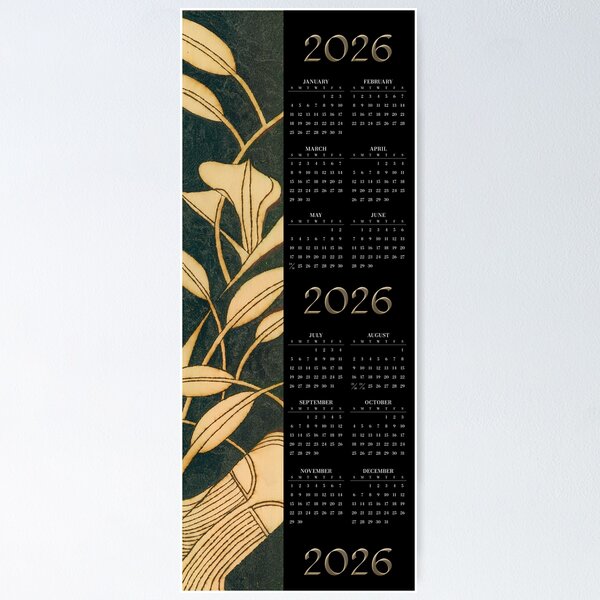 Item preview, Lilies • 2026 Year-at-a-glance Calendar • ©cpizer solar art designed and sold by photoclique.