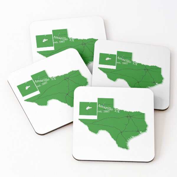 Item preview, Amarillo, TX [Green] designed and sold by PhilbonianDezin.