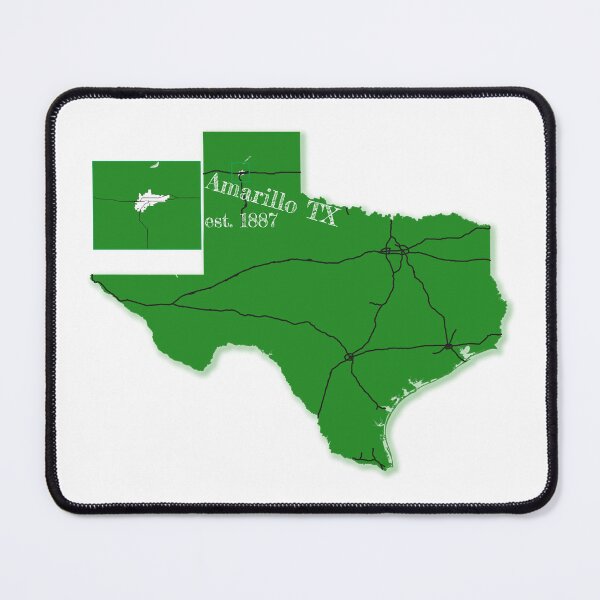 Item preview, Amarillo, TX [Green] designed and sold by PhilbonianDezin.