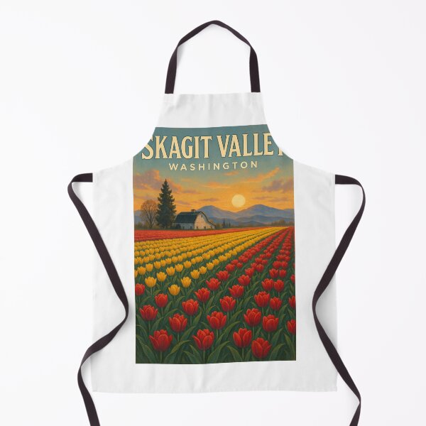 Item preview, Skagit Valley Washington Sunset Over Tulip Fields designed and sold by Aryabek.