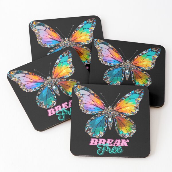 Item preview, Break Free Iridescent Butterfly Jewel Art designed and sold by lojadpop.