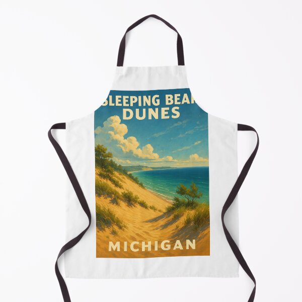 Item preview, Sleeping Bear Dunes Michigan Overlook with Lake Michigan designed and sold by Aryabek.