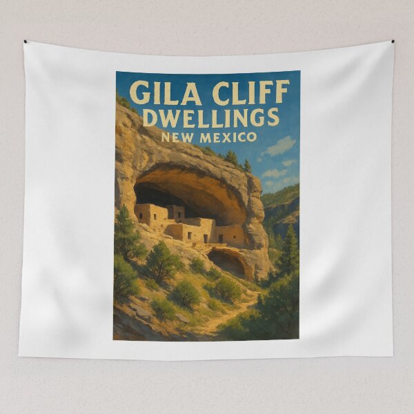 Item preview, Gila Cliff Dwellings New Mexico Historic Caves and Forested Hills designed and sold by Aryabek.