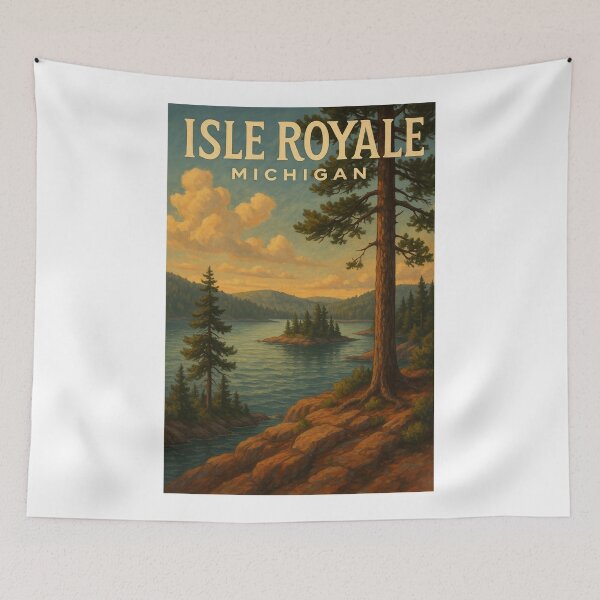 Item preview, Isle Royale National Park Michigan Island View at Sunset designed and sold by Aryabek.