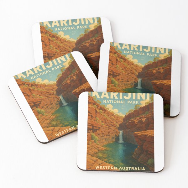 Item preview, Karijini National Park Western Australia Red Gorge Waterfall designed and sold by Aryabek.