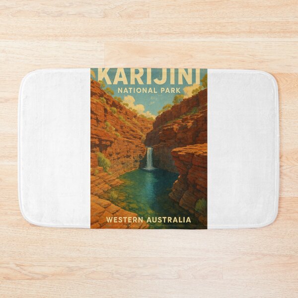 Item preview, Karijini National Park Western Australia Red Gorge Waterfall designed and sold by Aryabek.