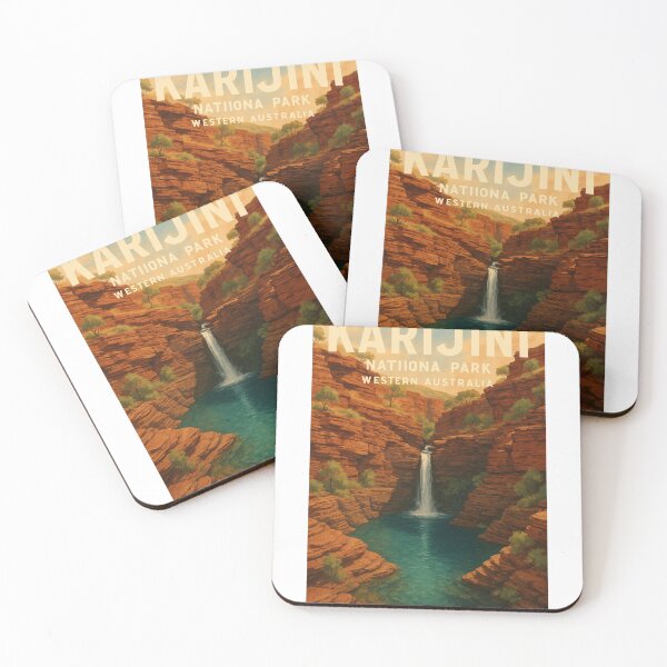 Item preview, Karijini National Park Western Australia Gorge Waterfall View designed and sold by Aryabek.