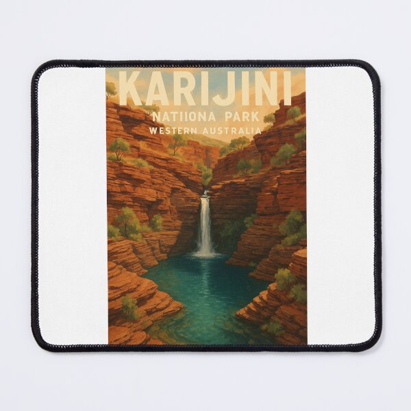 Item preview, Karijini National Park Western Australia Gorge Waterfall View designed and sold by Aryabek.