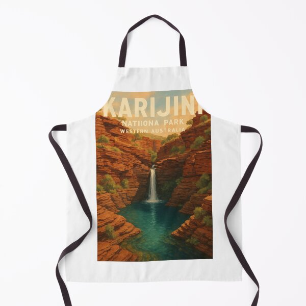 Item preview, Karijini National Park Western Australia Gorge Waterfall View designed and sold by Aryabek.