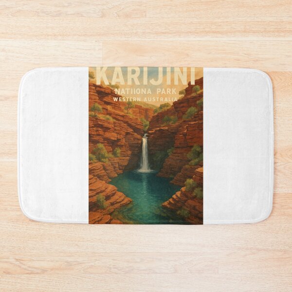 Item preview, Karijini National Park Western Australia Gorge Waterfall View designed and sold by Aryabek.