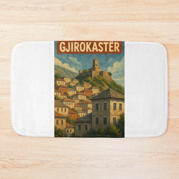 Item preview, Gjirokastër Albania Stone Houses and Hilltop Castle designed and sold by Aryabek.